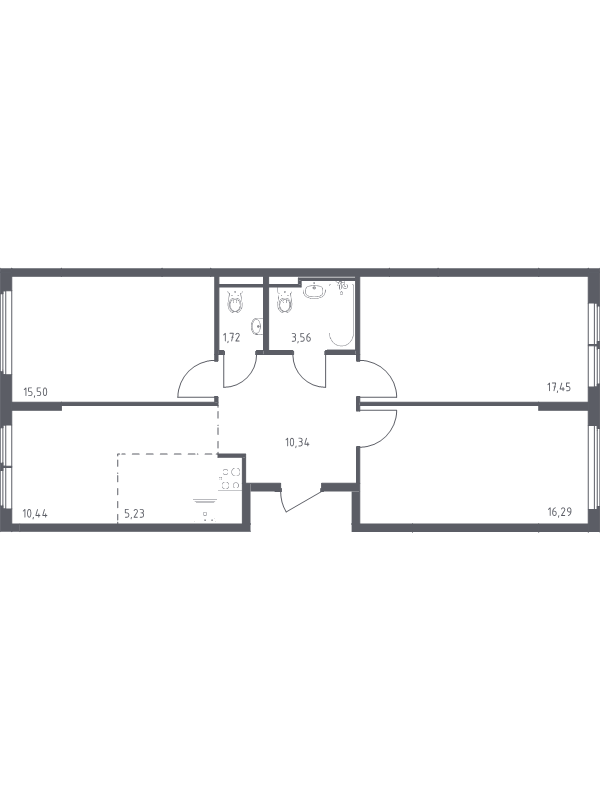 4 ккв (Евро) 80,5 м²