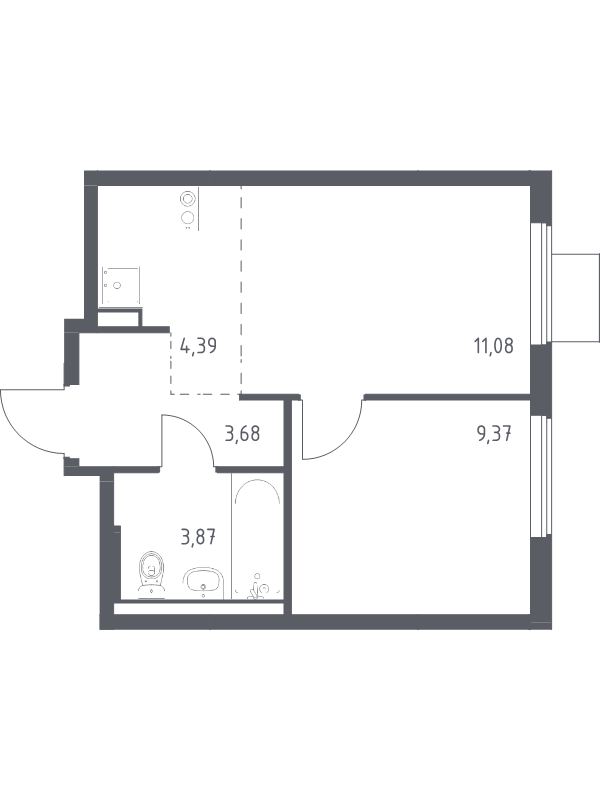 2 ккв (Евро) 32,4 м²