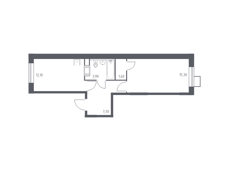 1 ккв 40,2 м²