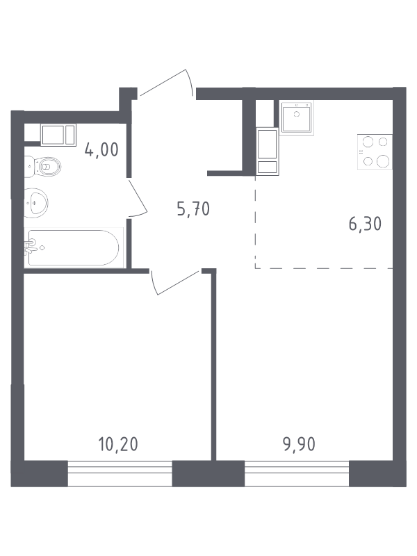 2 ккв (Евро) 36,1 м²
