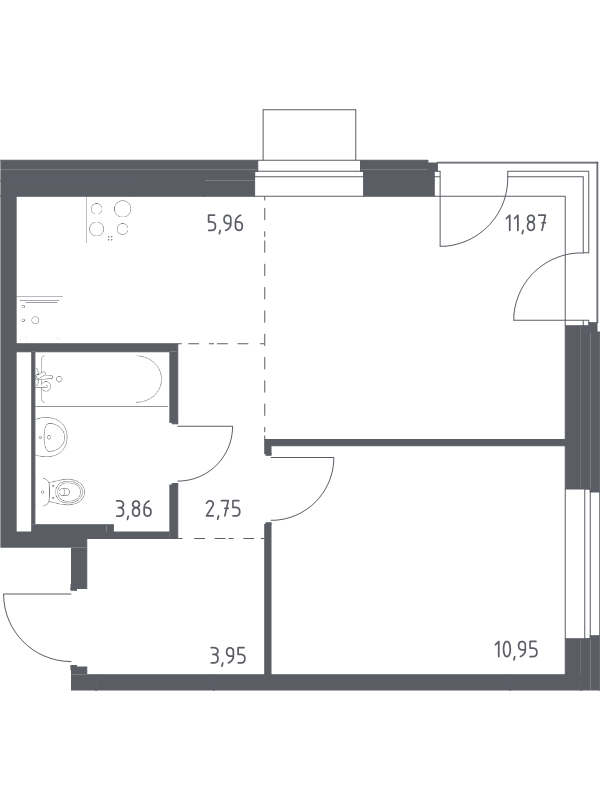 2 ккв (Евро) 39,3 м²