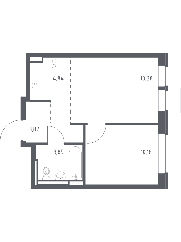2 ккв (Евро) 36 м²