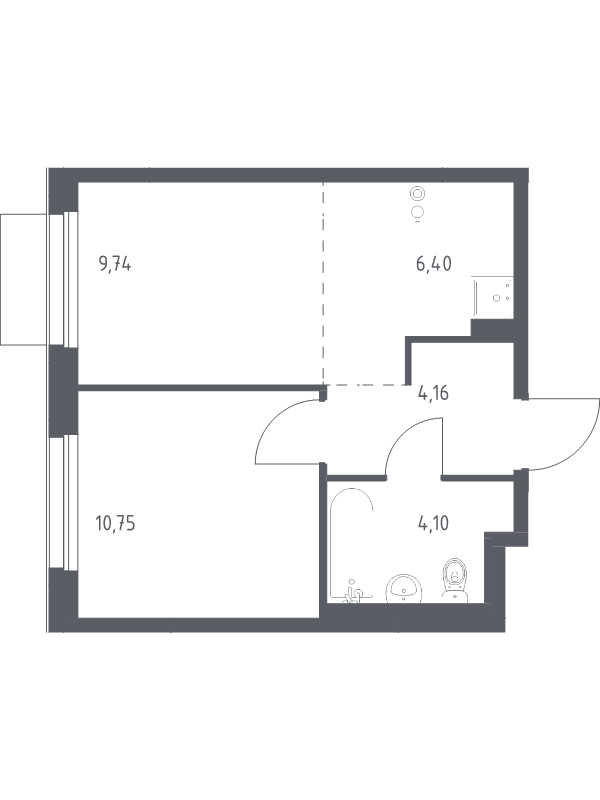 2 ккв (Евро) 35,2 м²