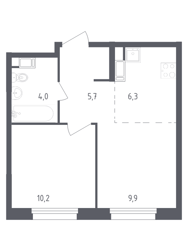 2 ккв (Евро) 36,1 м²