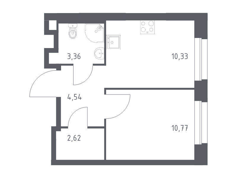1 ккв 31,6 м²
