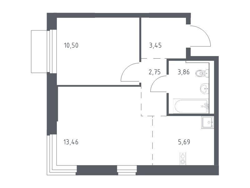 2 ккв (Евро) 39,7 м²