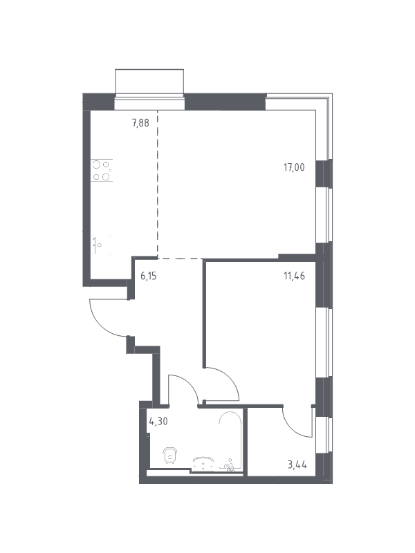 2 ккв (Евро) 50,2 м²