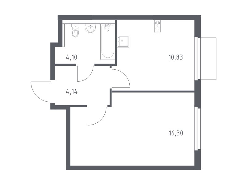 1 ккв 35,4 м²