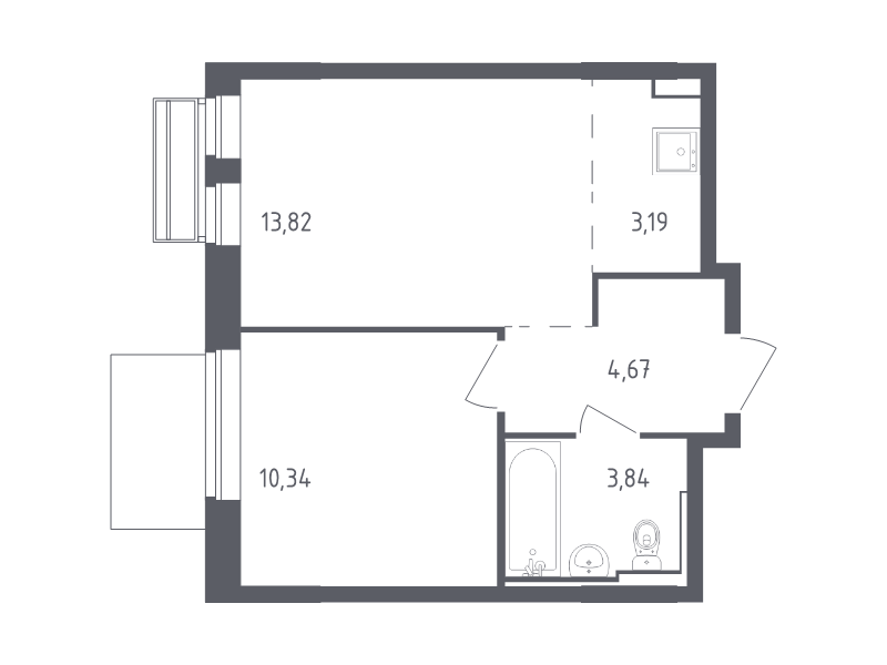2 ккв (Евро) 35,9 м²