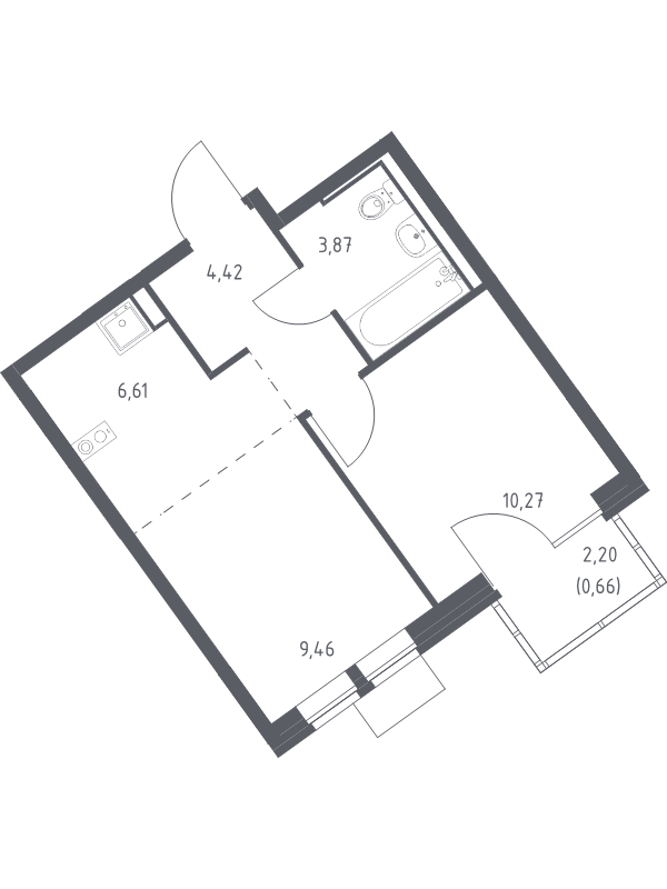 2 ккв (Евро) 35,3 м²
