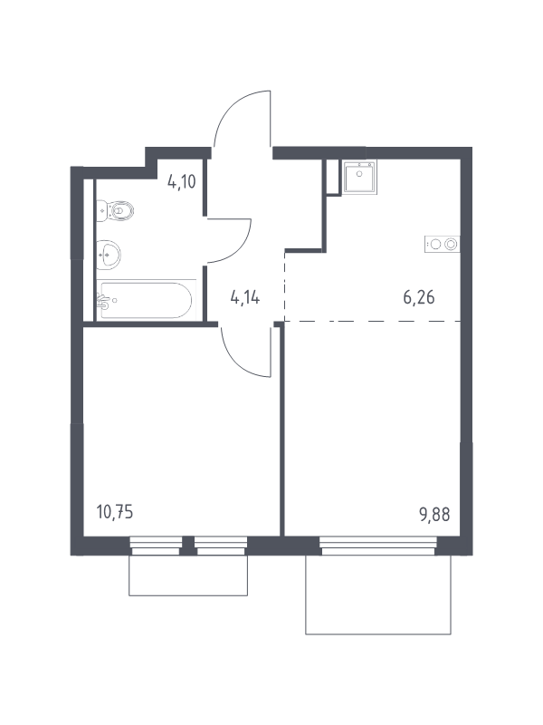 2 ккв (Евро) 35,1 м²