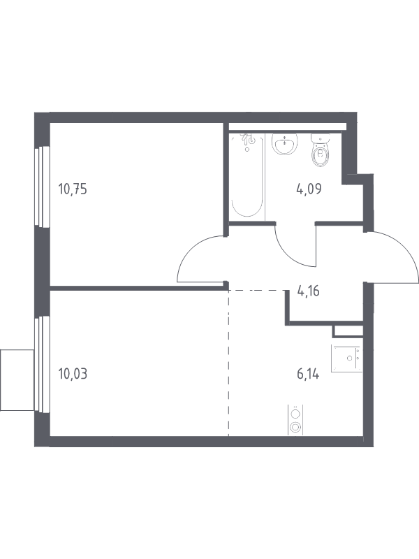 2 ккв (Евро) 35,2 м²