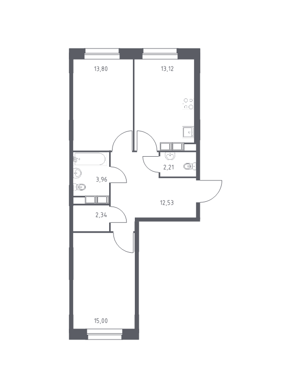 2 ккв 63 м²