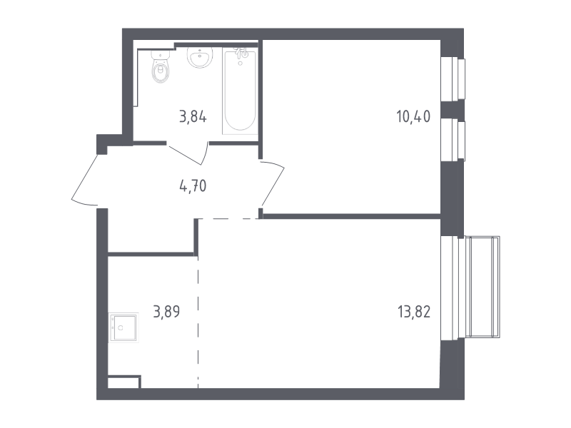 2 ккв (Евро) 36,7 м²