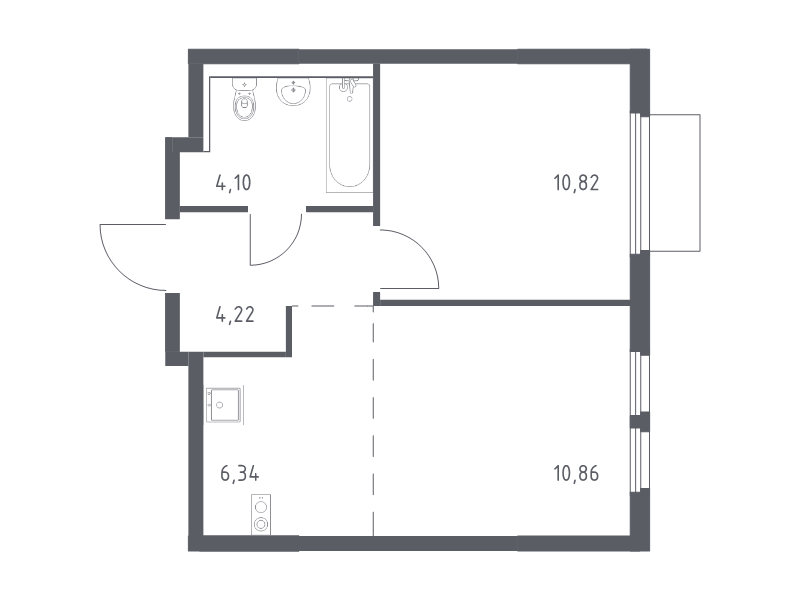 2 ккв (Евро) 36,3 м²