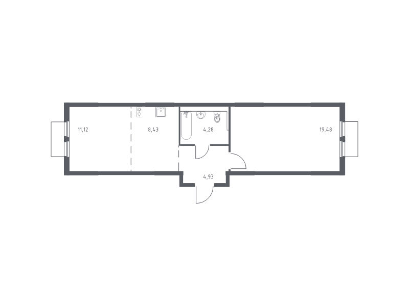 2 ккв (Евро) 48,2 м²