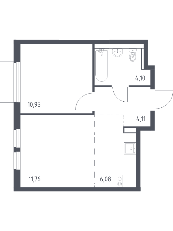 2 ккв (Евро) 37 м²