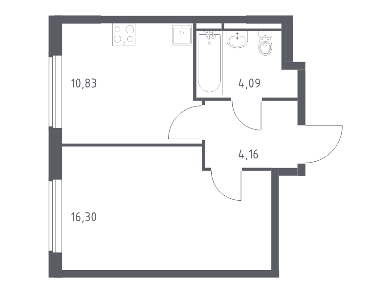 1 ккв 35,4 м²