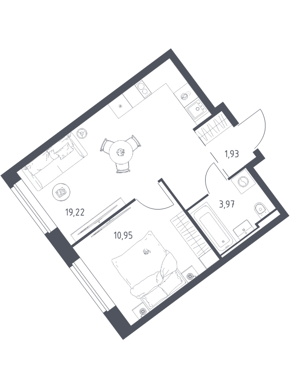 2 ккв (Евро) 36,1 м²