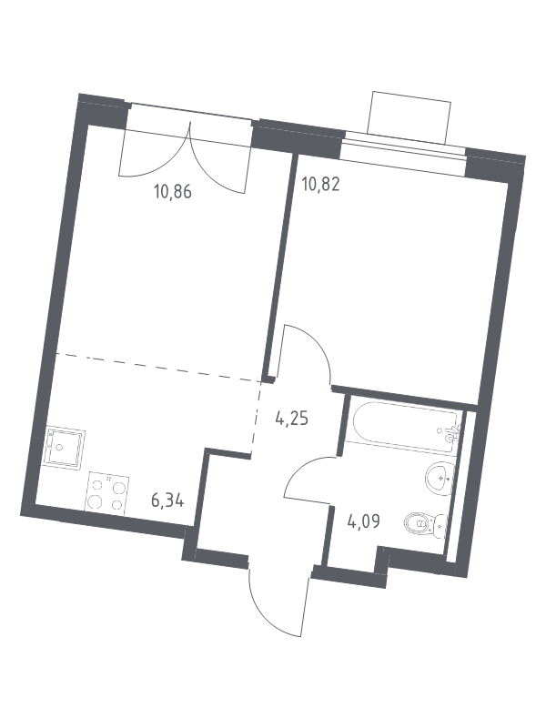 2 ккв (Евро) 36,4 м²