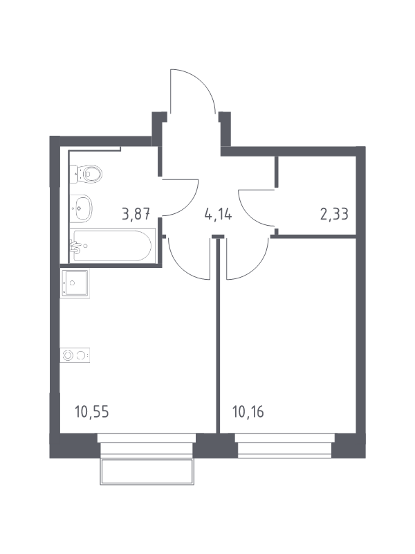1 ккв 31,1 м²