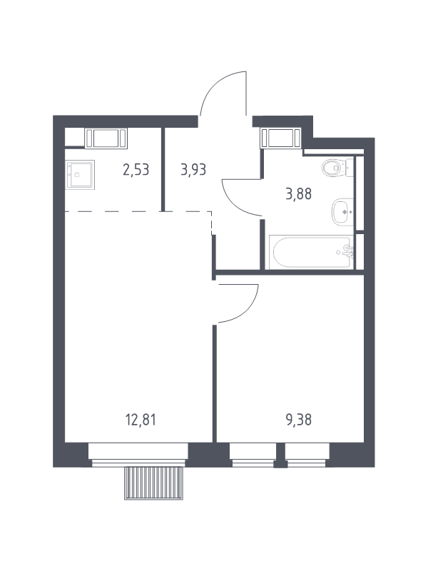 2 ккв (Евро) 32,5 м²