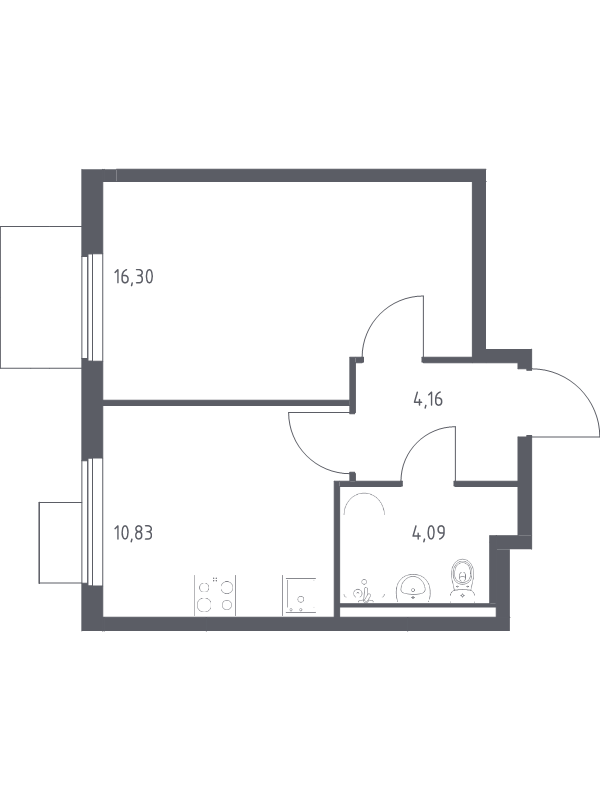 1 ккв 35,4 м²