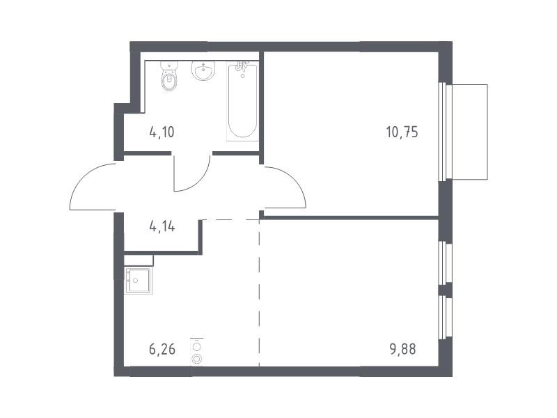 2 ккв (Евро) 35,1 м²