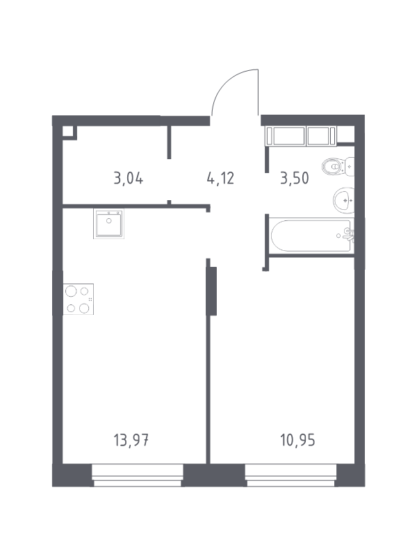 1 ккв 36 м²