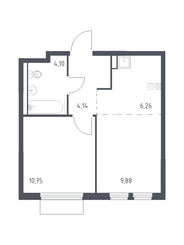 2 ккв (Евро) 35,1 м²