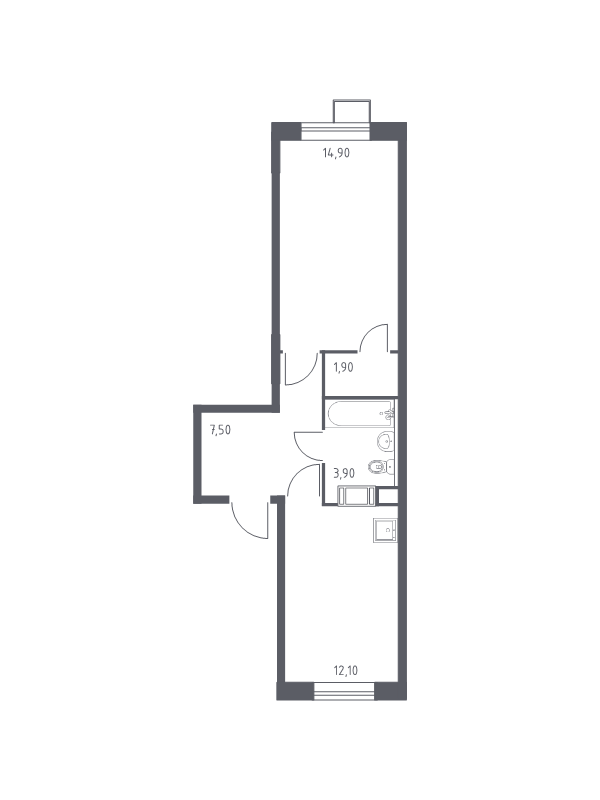 1 ккв 40,3 м²