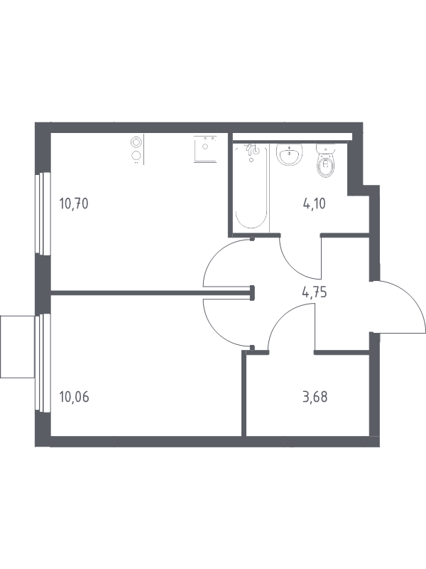 1 ккв 33,3 м²