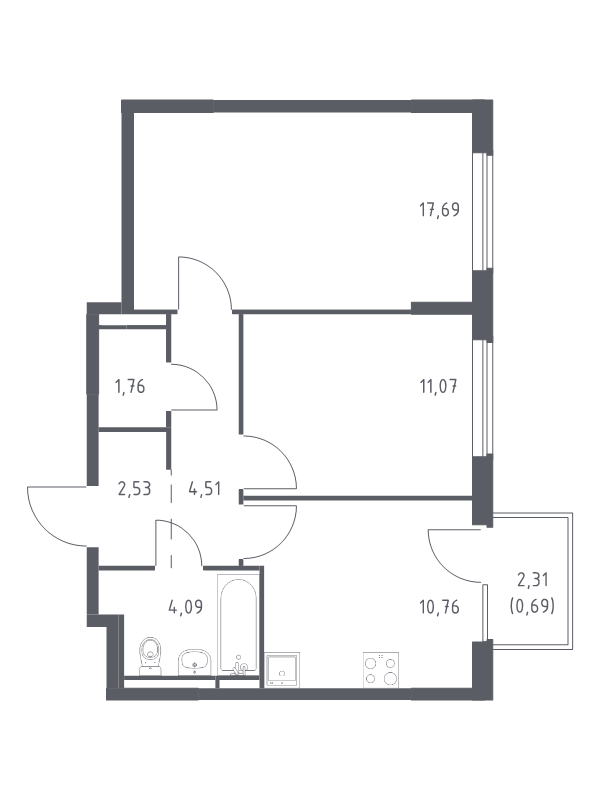 2 ккв 53,1 м²