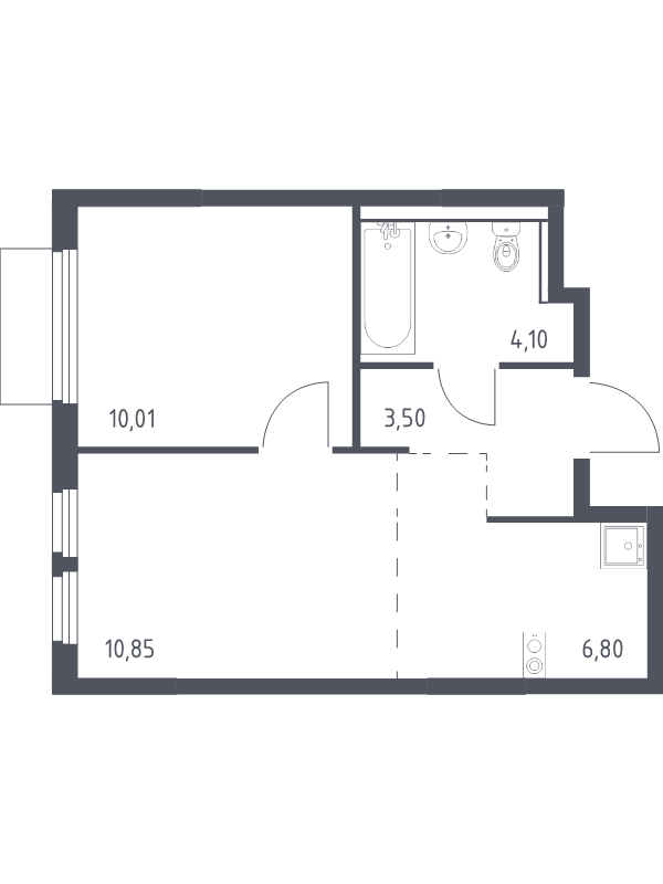 2 ккв (Евро) 35,3 м²