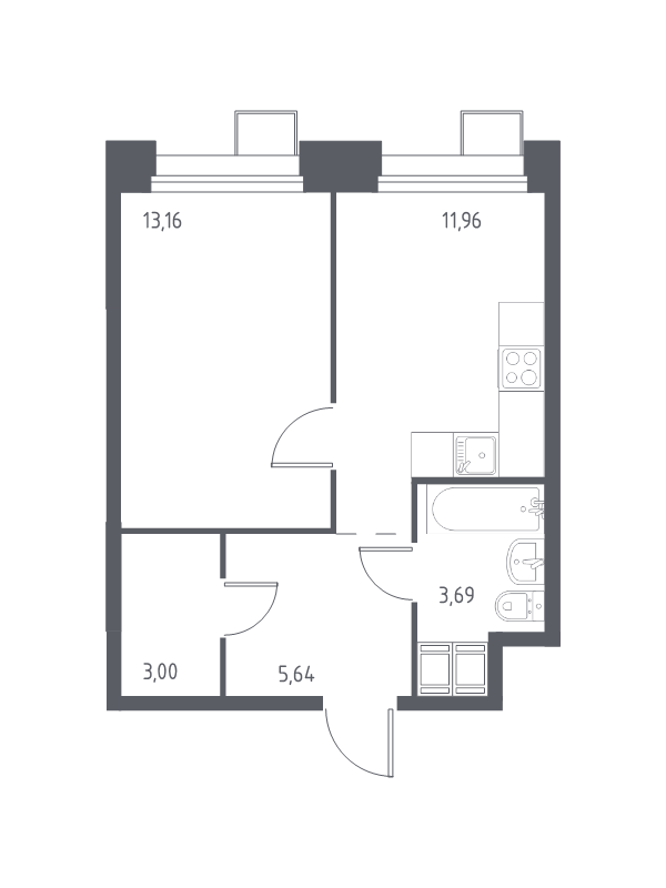 1 ккв 37,2 м²