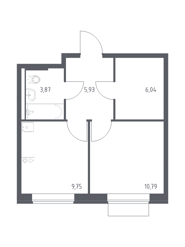 1 ккв 35,4 м²