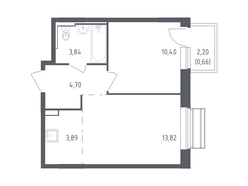 2 ккв (Евро) 37,3 м²