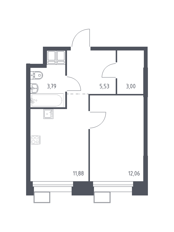 1 ккв 36,2 м²