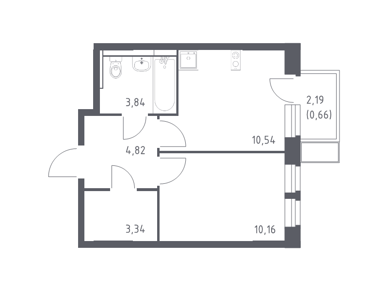 1 ккв 32,8 м²