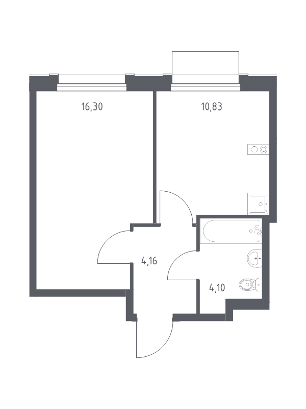 1 ккв 35,4 м²