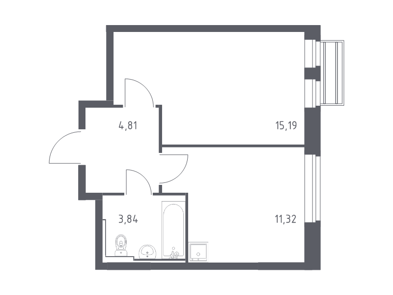 1 ккв 35,2 м²