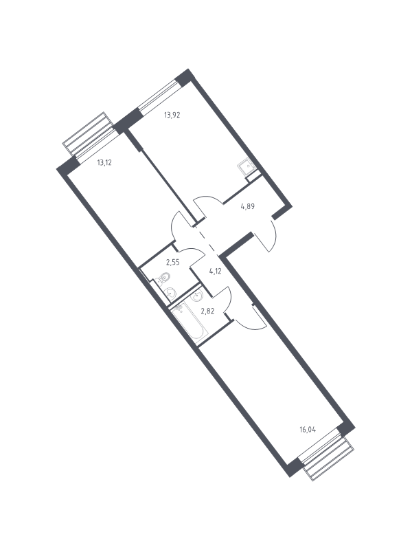 2 ккв 56,4 м²