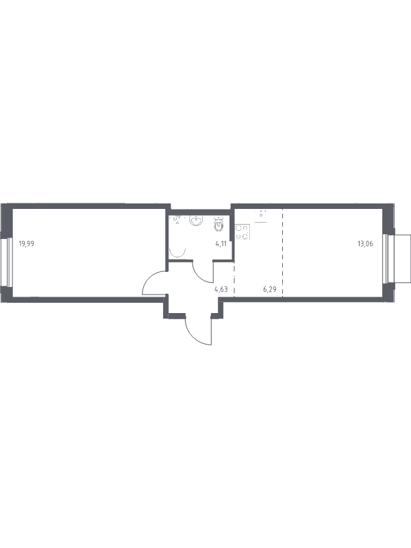 2 ккв (Евро) 48,1 м²