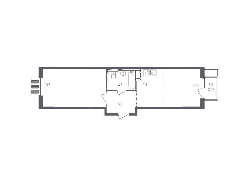 2 ккв (Евро) 47,9 м²