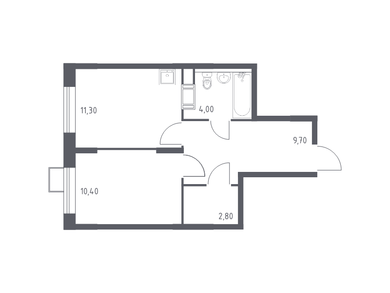 1 ккв 38,2 м²