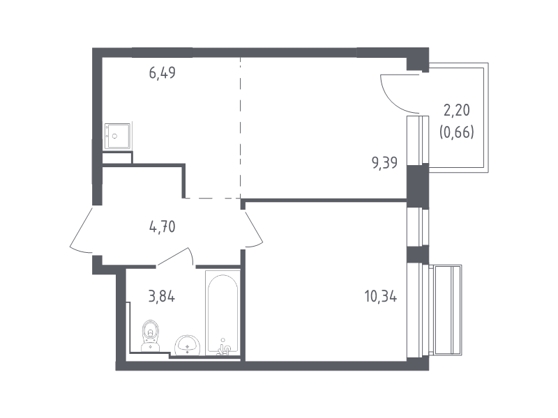 2 ккв (Евро) 35,4 м²