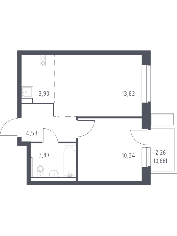 2 ккв (Евро) 37,1 м²