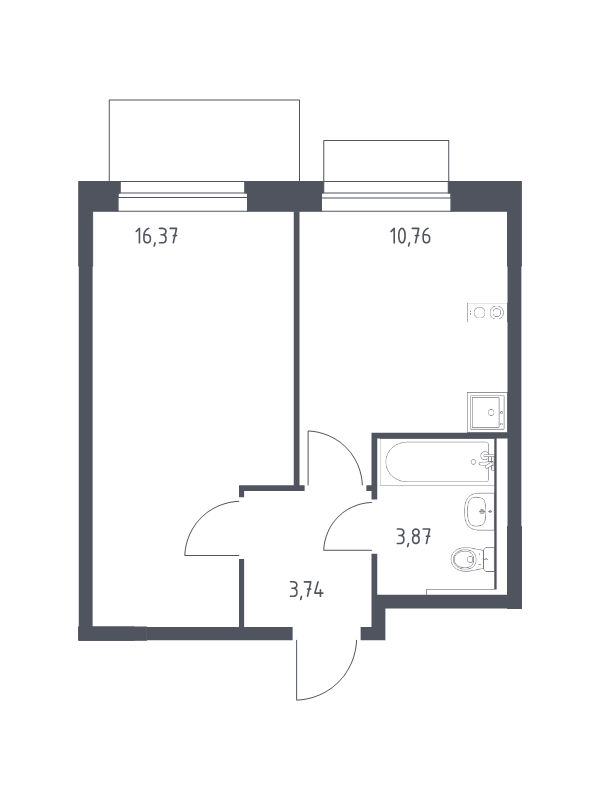 1 ккв 34,7 м²