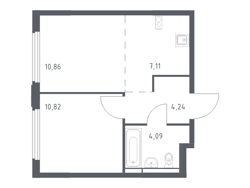 2 ккв (Евро) 37,1 м²