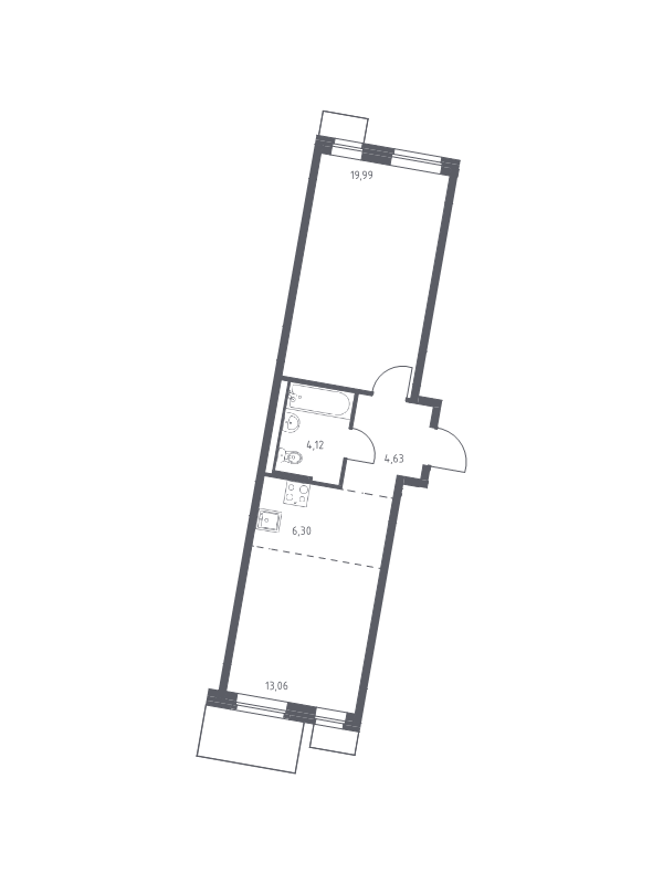 2 ккв (Евро) 48,1 м²